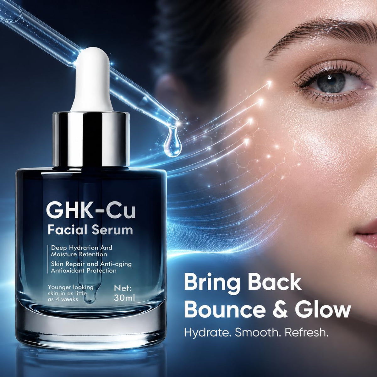 Ghk-Cu Copper Peptide Serum, 30Ml, Daily Firming Hydration