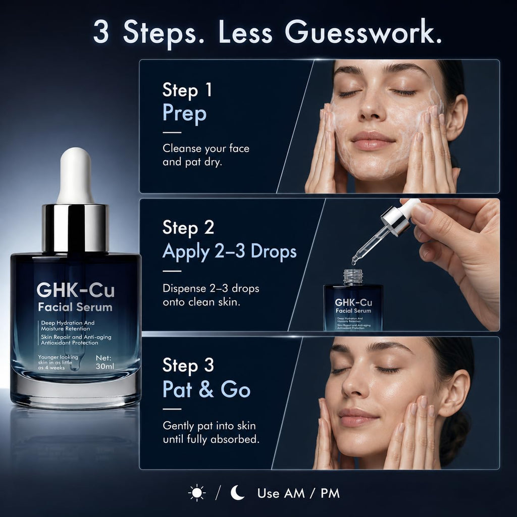 Ghk-Cu Copper Peptide Serum, 30Ml, Daily Firming Hydration