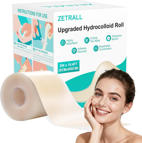 Hydrocolloid Roll for Wound Care, Cut-To-Size Hydrocolloid Bandages