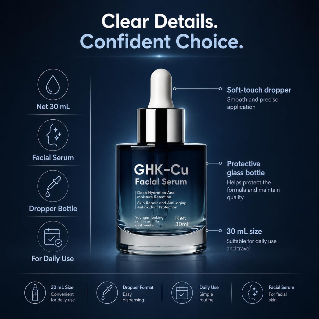 Ghk-Cu Copper Peptide Serum, 30Ml, Daily Firming Hydration